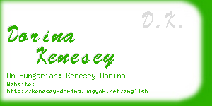 dorina kenesey business card